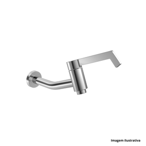Torneira para lavatório link de parede conforto cromado - deca /ref.1176.c.lnk