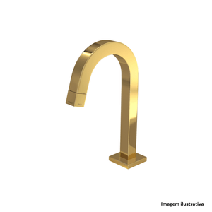 Torneira para lavatório tube de mesa bica baixa gold - deca /ref.1197.gl.tub