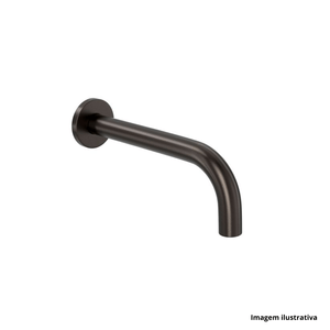 Bica de parede para lavatório decayou marrom fosco deca /ref:1796.mr104.mt.