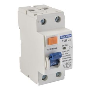 Disjuntor tdr-63 2p 63 a 30ma 6ka - tramontina