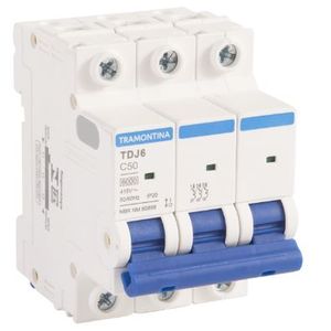 Disjuntor padrao 3x50 6ka tramontina