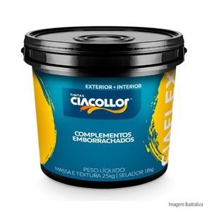 Selador emborrachado ciaflex 18kg branco ciacollor /ref.11462
