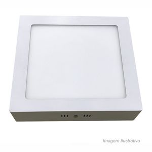 Painel home led sobrepor quadrado 18w 6400k branco llum /ref.rl29186bc