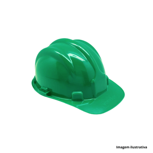 Capacete de segurança com carneira verde - vonder /ref.70.90.000.830