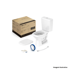 Kit bacia sanitária com caixa acoplada art branco incepa /ref.1507230010100