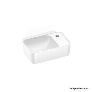 Lavatório de apoio/suspenso c/ mesa polido lavátorios 41x30cm branco incepa /ref. 1040360011100