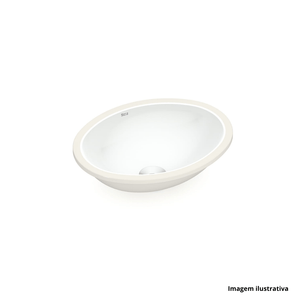 Cuba de embutir  oval polido cubas 30x39cm branco incepa /ref. 1101190017100