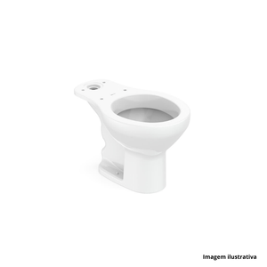 Bacia para caixa acoplada polido flamingo 63x40cm braco incepa /ref. 1113510010100