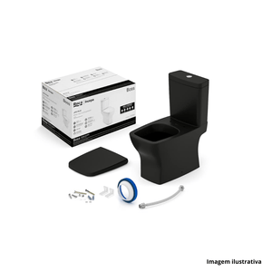 Kit bacia com caixa aclopada completo boss black matte incepa /ref:1897230081108.