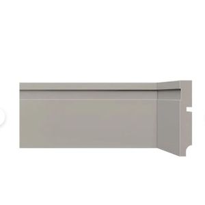 Rodapé de poliestireno r.457 100x16mm com 2,4mts cinza gracial - santa luzia