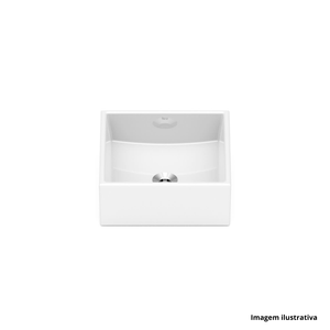 Cuba de apoio polido loft 35x13,5cm branco incepa /ref. 1850490017100