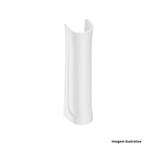 Coluna para lavatório polido zip 65x20cm branco incepa /ref.1462010010100