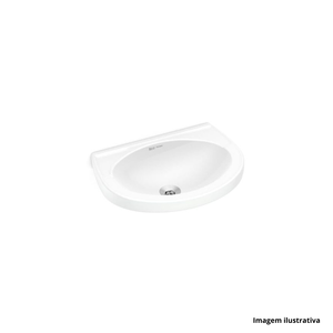 Lavatório suspenso "m" 46,5x34,5cm branco - incepa  /ref.1270370013100