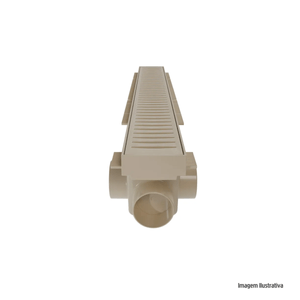 Ralo linear vazado 50cm bege astra /ref:rl50gv*bg.
