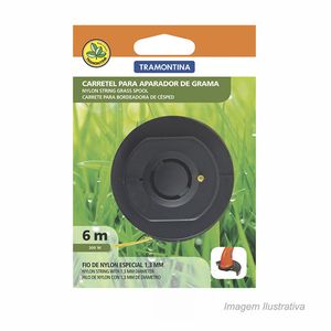 Carretel de fio de nylon para aparador de grama 6mts - tramontina