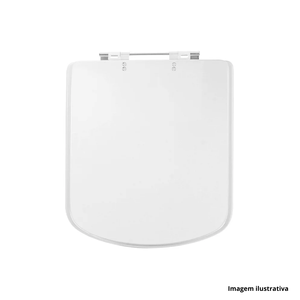 Assento sanitário bali em poliéster branco - tomdo /ref.2182[2650]