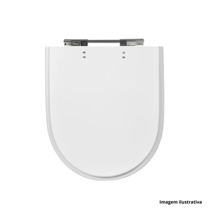 Assento sanitário nexo em poliéster branco - tomdo /ref.7625