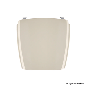 Assento sanitário nuage em mdf laqueado biscuit - tomdo /ref.27[698]