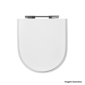 Assento sanitário nexo em mdf laqueado branco - tomdo /ref.07374