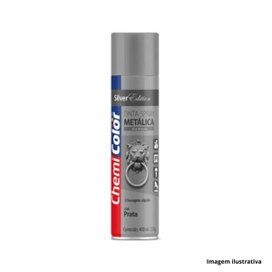 Tinta spray 400ml uso geral prata chemicolor /ref.680.185