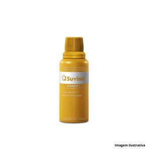 Corante em bisnaga 50ml amarelo suvnil /ref.53668315
