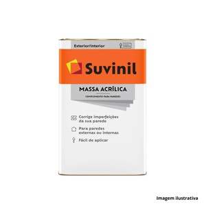 Massa acrílica 25kg suvinil/ref.50687486