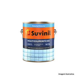 Tinta esmalte acetinado epóxi base água 3,6 lt branco suvinil /ref.50298762