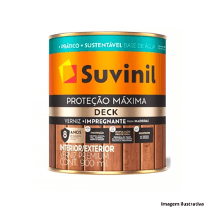 Verniz proteção máxima deck acetinado 0,9l natural suvinil /ref.50739839