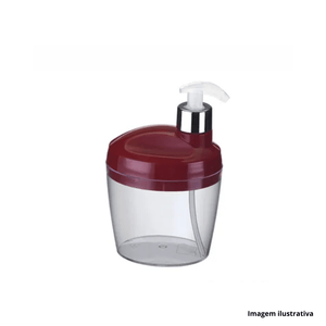 Porta sabonete líquido belle vermelho - arthi /ref.7756