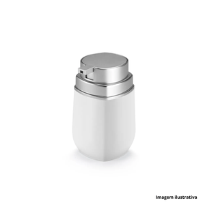 Porta sabonete líquido conceito branco com cromado - arthi /ref.1925