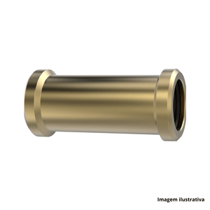 Luva de correr latao para tubo ppr 25mm blukit /ref.171024