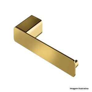 Papeleira flat ouro polido docol /ref:960843.