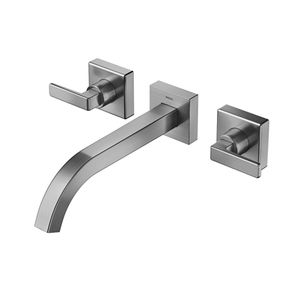 Misturador para lavatório stillo parede grafite escovado - docol