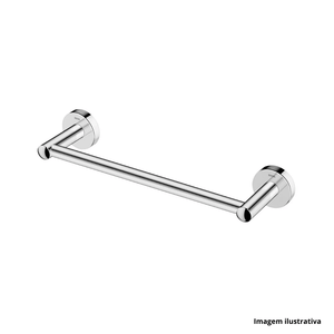 Porta toalha barra 300mm acess hotel cromado - docol /ref.90009653006