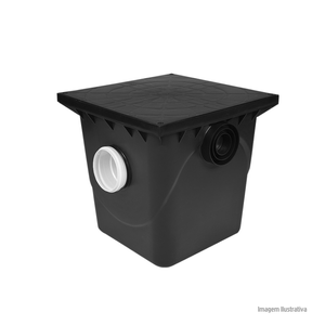 Caixa de gordura grande standard preta metasul /ref:11005601.