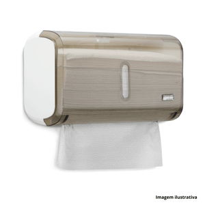 Toalheiro compacto urban elegance glass fume - premisse /ref.340323-5