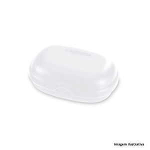 Saboneteira de plástico transparente - sanremo /ref.361