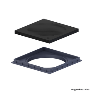 Tampa piso reforçada 350mm  preto tigre /ref.27801340