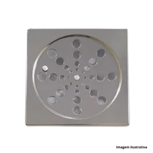 Grelha inox quadrada com fecho 15cm clarinox /ref.0000000005049