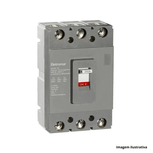 Disjuntor caixa moldada cah 3x250a 25ka com bones - eletromar /ref.e90847