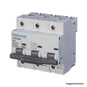 Disjuntor din jtw 380e 3x80 6ka - eletromar /ref.e89024