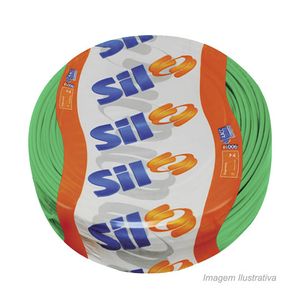 Cabo flexível 6mm rolo com 100mts 400/750v verde sil / ref.6mm
