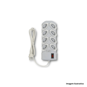 FILTRO RULER8 PP 3X075 8X10A 2P+T CINZA 1,30M - DANEVA /REF.dn1801