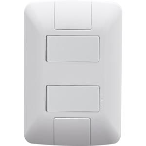 Conjunto com 2 interruptores aria 10a 2x4 branco - tramontina