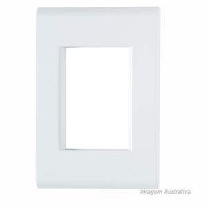 Placa 3 módulos 4x2 liz branco - tramontina