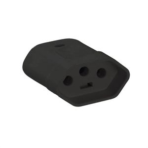 Plugue fêmea 20a preto - tramontina