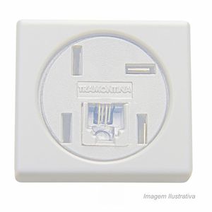 Módulo tomada para telefone 4p rj11 modelo americano - tramontina