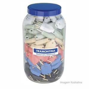 Plugue macho 2p 10a colorido - tramontina