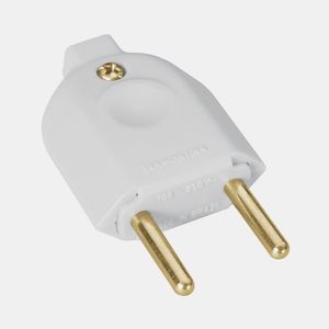 Plugue macho 2 pinos 20a branco - tramontina