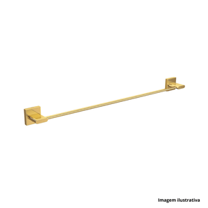 Porta toalha polo barra de 50cm gold - deca /ref.2040.gl33.050
